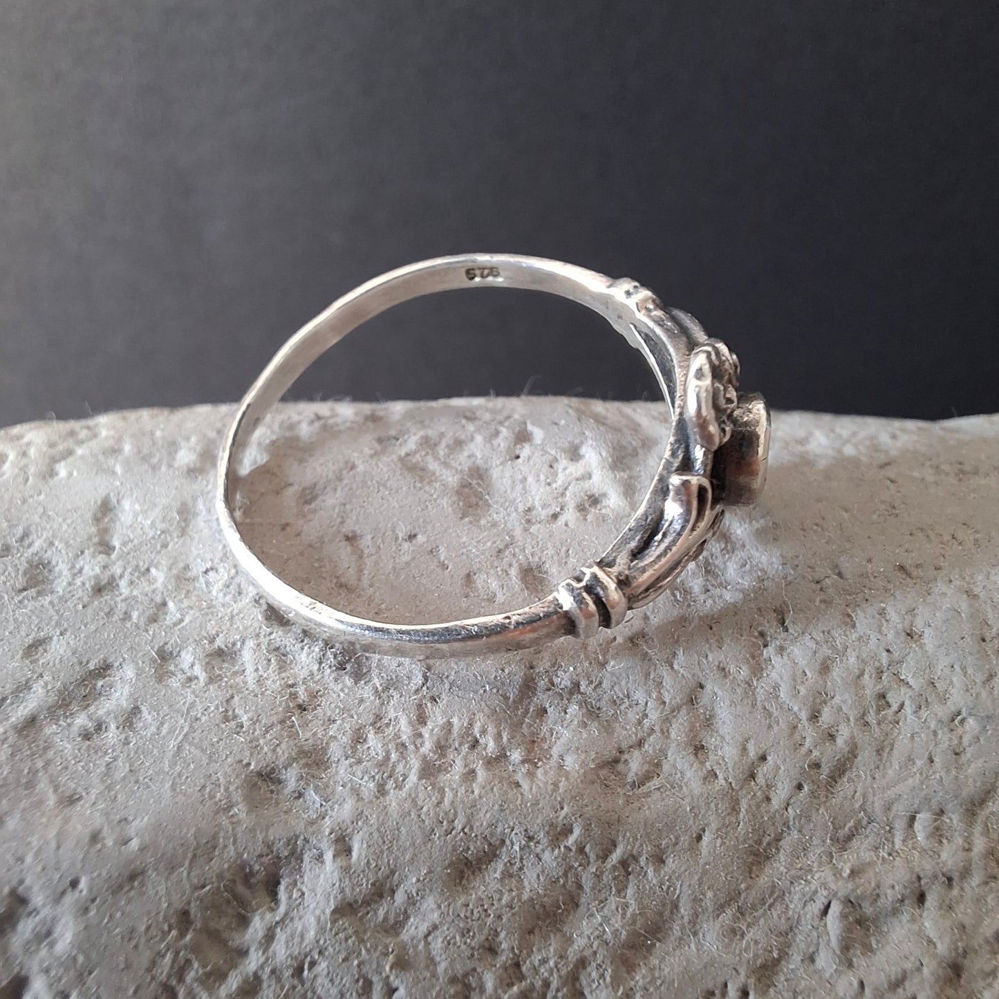 Vintage Ethnic Turquoise Sterling Silver Ring