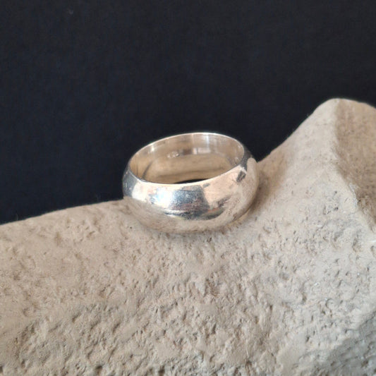 Vintage Sterling Silver Chunky Dome Ring