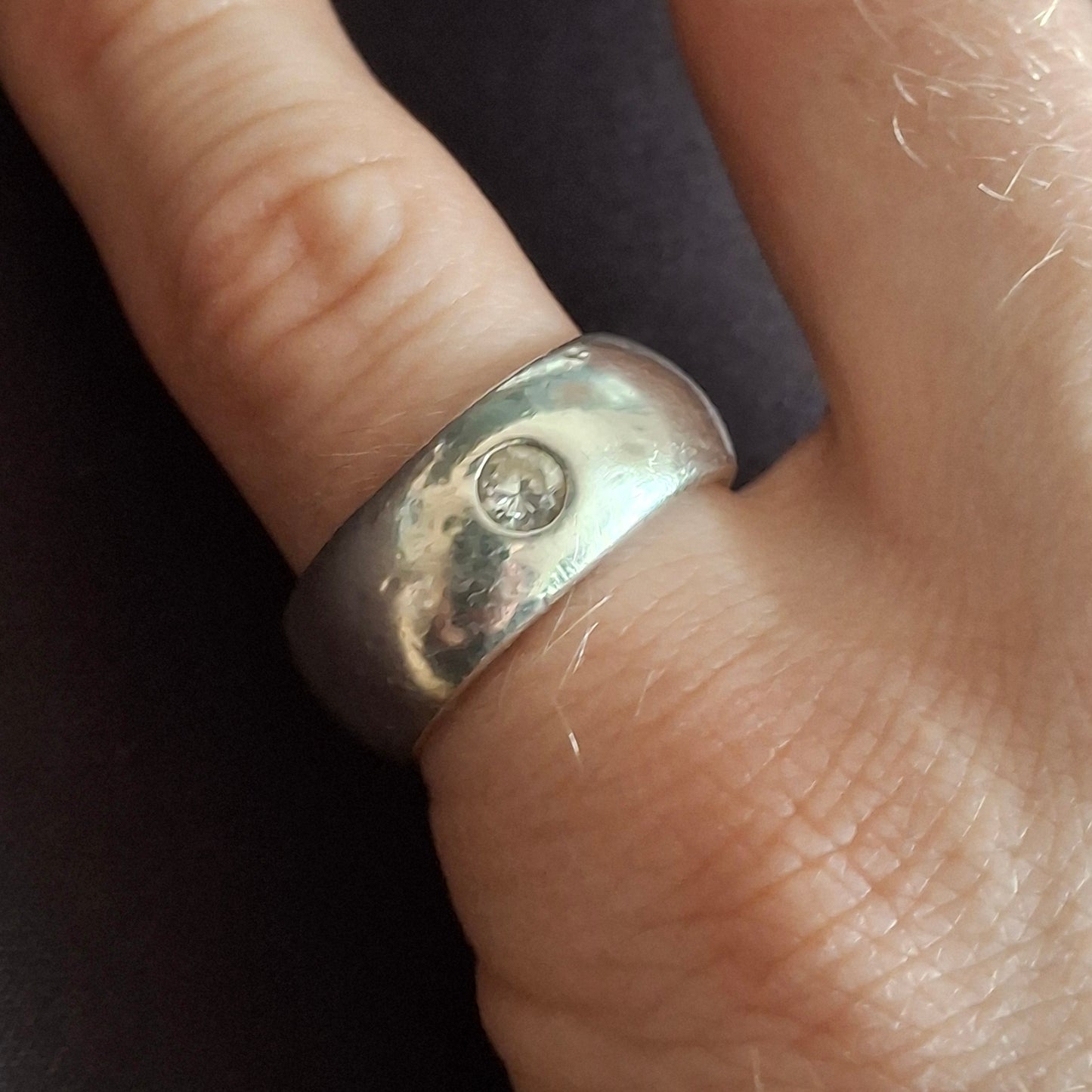 Wide zirconia Ring