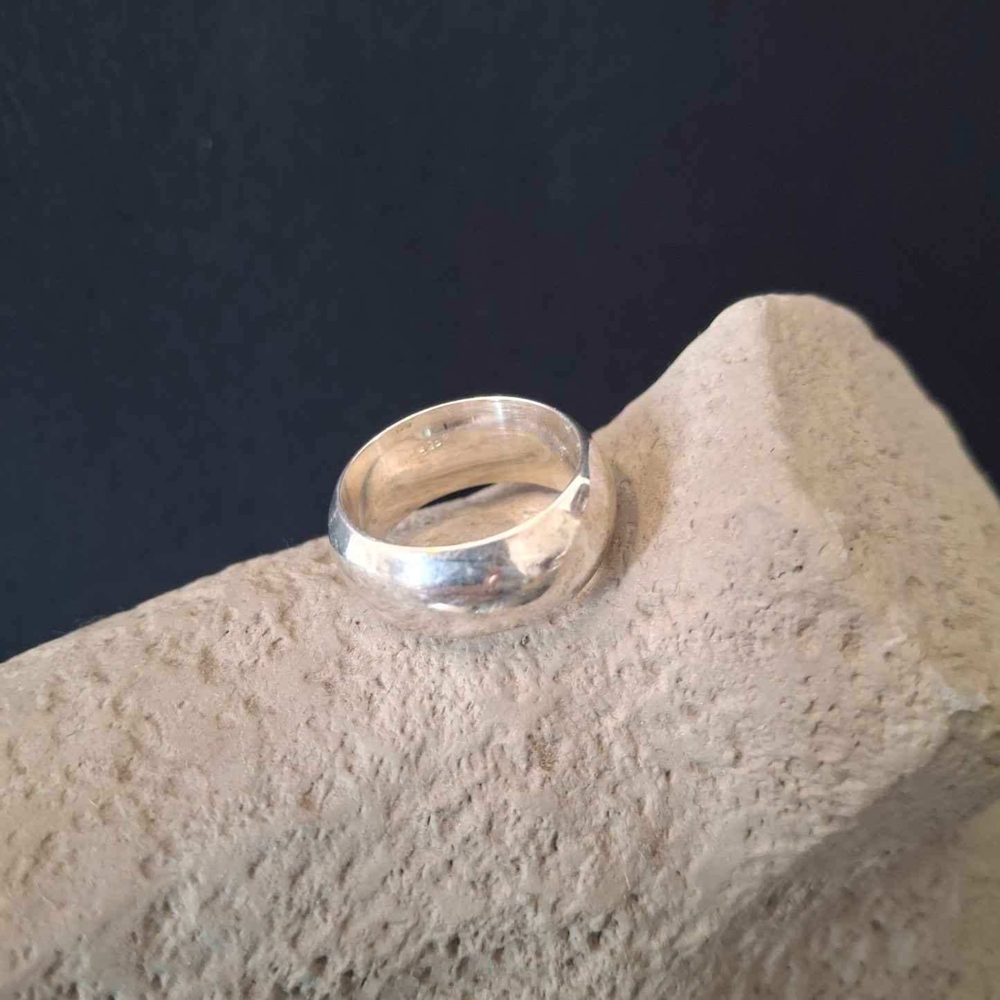 Vintage Sterling Silver Chunky Dome Ring